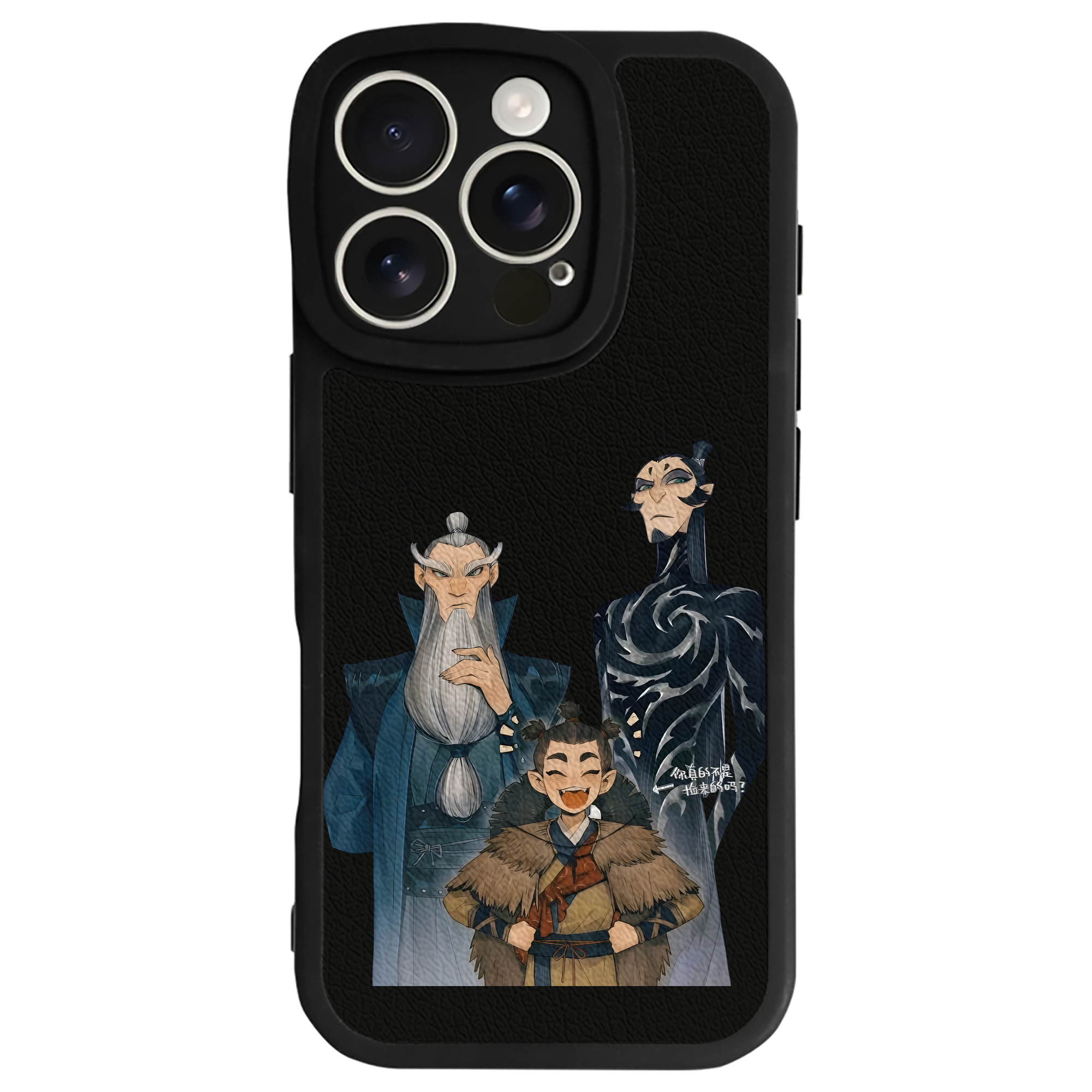 （画像用） Ne Zha 2 ナタ 魔童の大暴れ 【iPhone 16シリーズ対応】シリコンスマホケース（レザー調） 材質：シリコン